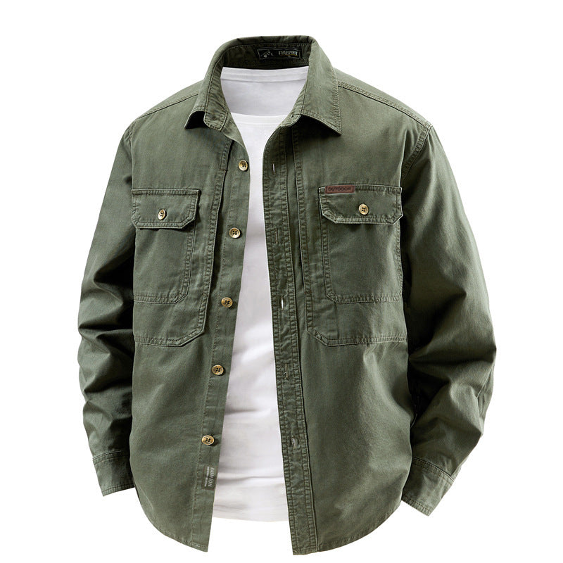 Casual Pure Cotton Long Sleeve Jacket