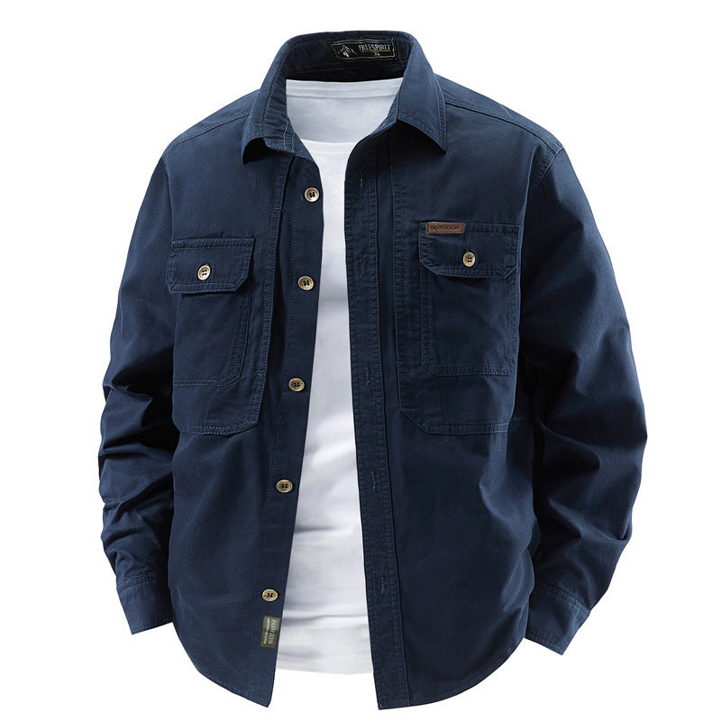 Casual Pure Cotton Long Sleeve Jacket